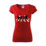 Tricou imprimat Abbey Road Killer Red, pentru femei, rosu, 100% bumbac