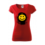 Tricou imprimat Che Smile, pentru femei, rosu, 100% bumbac