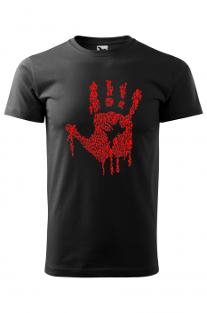 Tricou personalizat Hand of Zombies, pentru barbati, negru, 100% bumbac