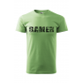 Tricou imprimat Gamer, pentru barbati, verde iarba, 100% bumbac