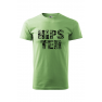 Tricou personalizat Hipster, pentru barbati, verde iarba, 100% bumbac