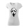 Tricou imprimat Reaper Scream, pentru femei, alb, 100% bumbac