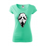 Tricou imprimat Reaper Scream, pentru femei, verde menta, 100% bumbac