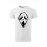 Tricou imprimat Reaper Scream, pentru barbati, alb, 100% bumbac