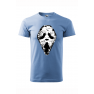 Tricou imprimat Reaper Scream, pentru barbati, albastru deschis, 100% bumbac