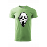 Tricou imprimat Reaper Scream, pentru barbati, verde iarba, 100% bumbac