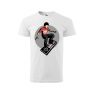 Tricou personalizat Skater Gamer, pentru barbati, alb, 100% bumbac