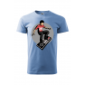 Tricou personalizat Skater Gamer, pentru barbati, albastru deschis, 100% bumbac