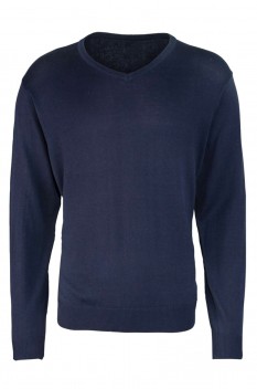Pulover tricotat pentru barbati, Premier PR694 V-Neck, navy