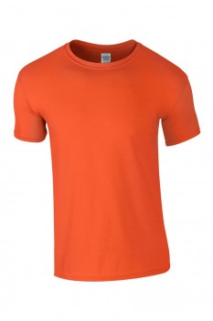 Tricou barbati, bumbac 100%, Gildan GI64000 Softstyle, Orange