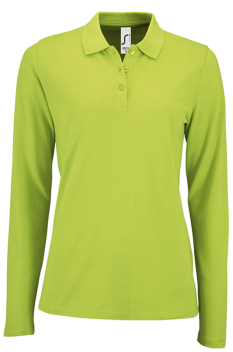 Tricou polo cu maneca lunga pentru femei SO02083 Perfect LSL, Apple Green
