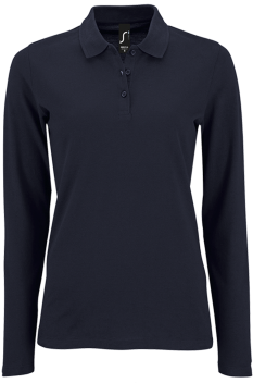 Tricou polo cu maneca lunga pentru femei SO02083 Perfect LSL, French Navy