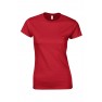 Tricou femei, bumbac 100%, Gildan GIL64000 Softstyle, red