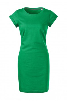 Rochie pentru femei, bumbac 100%, Malfini Freedom, verde mediu