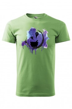 Tricou imprimat Cauldron Ghosts, pentru barbati, verde iarba, 100% bumbac
