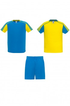 Set echipament sportiv unisex Juve, galben/albastru royal
