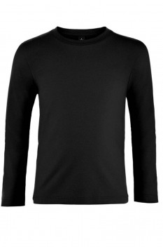 Tricou copii, bumbac 100%, Sol's Imperial Long Sleeve, deep black