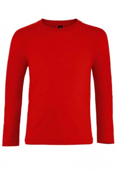 Tricou copii, bumbac 100%, Sol's Imperial Long Sleeve, red