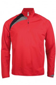 Bluza pentru copii PA329, sporty red/black/storm grey