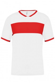 Tricou pentru copii PA4001, white/sporty red