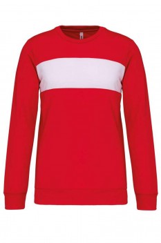 Tricou cu maneca lunga pentru copii PA374, sporty red/white