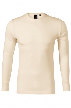 Tricou cu maneca lunga pentru barbati Malfini Premium Merino Rise LS, migdala