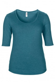 Tricou pentru femei Anvil ANL6756, heather galapagos blue