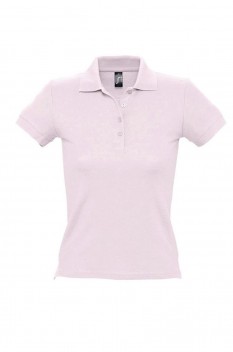 Tricou polo femei, bumbac 100%, Sol's People, pale pink
