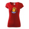 Tricou personalizat Hot Summer, pentru femei, rosu, 100% bumbac