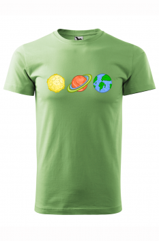 Tricou personalizat Outer Space, pentru barbati, verde iarba, 100% bumbac