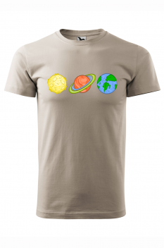 Tricou personalizat Outer Space, pentru barbati, gri ice, 100% bumbac