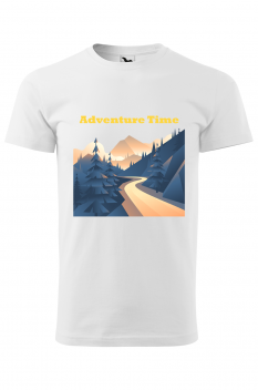 Tricou personalizat Adventure Time, pentru barbati, alb, 100% bumbac