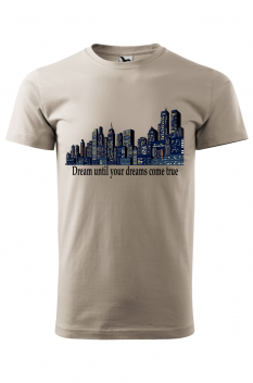 Tricou personalizat Skyscrapers, pentru barbati, gri ice, 100% bumbac