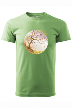 Tricou personalizat Autumn Air, pentru barbati, verde iarba, 100% bumbac