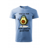 Tricou personalizat AvoJogger, pentru barbati, albastru deschis, 100% bumbac