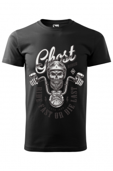 Tricou personalizat Ghost Rider, pentru barbati, negru, 100% bumbac