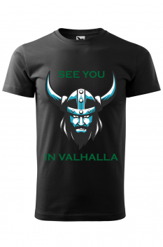 Tricou personalizat Viking, pentru barbati, negru, 100% bumbac