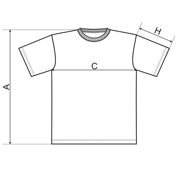 Marime tricou personalizat pentru barbati TP129